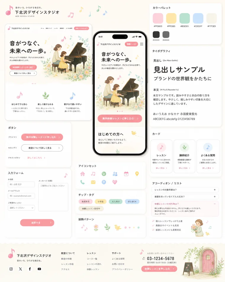 案1 パステルで明るいデザイン案